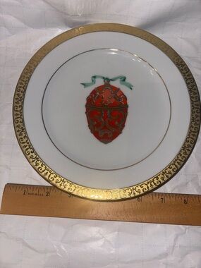 Faberge Egg Plate by Gold Buffet Royal Gallery Plate Gold Trim Sri Lanka
